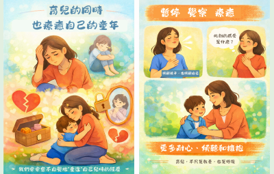 育兒的同時，也能療癒自己的童年陰影